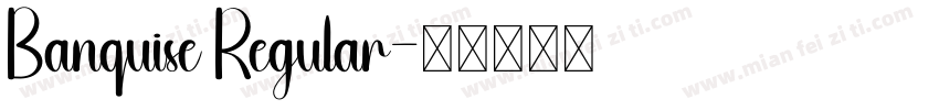 Banquise Regular字体转换